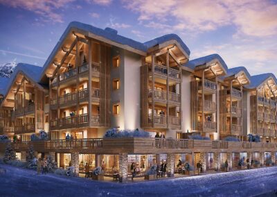 Ensemble résidentiel avec hôtel et commerces – MONTGENEVRE